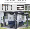 Pergola, inklusive Befestigungsmaterial, ausziehbares Dach, Produktbild-Vorschau 5