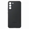 A black Samsung silicone phone case is shown from the back on a white background. Náhľad obrázku produktu