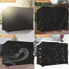 Dokon Couverture de balancelle 4 places Noir 600D Oxford Voir les images du produit 3
