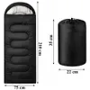 2-in-1 Mumien-Touristenschlafsack 210x75cm mit warmer Produktbild-Vorschau 6