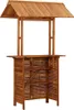 vidaXL Vonkajší barový stôl so strechou 113x106x217 cm Náhľad obrázku produktu 7