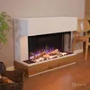 Glow Fire Elektrokamin 'Curie' | LED Standkamin in weiß mit Produktbild-Vorschau 1