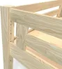 Hochbett in holz 140x200 Alpage mit treppenregal - Roh Produktbild-Vorschau 5