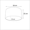 Samtlampenschirm Schwarz Oval 50 33 25 Produktbild-Vorschau 3
