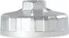 A silver-colored oil filter cap is shown against a white background. Produktbild-Vorschau