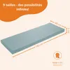 Bankauflage 140 x 40 cm, türkis, Unterseite Antirutsch, Produktbild-Vorschau 11