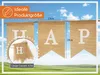 PHENO FLAGS Happy Birthday Stoff-Wimpelketten (2m und 2,5m) Produktbild-Vorschau 2