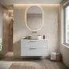 Meuble sous lavabo Badplaats Rimini 80 x 46 cm blanc mat - Voir les images du produit 5