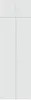 A white cabinet with four doors, two on top and two on the bottom. Voir les images du produit