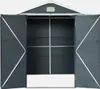 sweeek - Gartenschuppen aus Kunststoff 3,65 m² - Anthrazit Produktbild-Vorschau 6