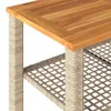 vidaXL Gartentisch Beige 70x38x42 cm Poly Rattan Produktbild-Vorschau 7