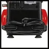 The back of a red and black air compressor is shown, with the power cord neatly wrapped around built-in storage hooks. Anteprima dell’immagine prodotto