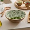 Salatschüssel inaya d30cm olivgrün und mangoholz  - Produktbild-Vorschau 2