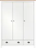 vidaXL Kleiderschrank mit 3 Türen Hill Weiß 127x50x170 cm Produktbild-Vorschau 14