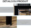 Outsunny Table de jardin rectangulaire en aluminium et Voir les images du produit 4
