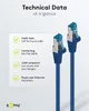 Goobay CAT 6A Patchkabel, S/FTP (PiMF), Blau, 3 m, LSZH Produktbild-Vorschau 7