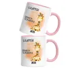 Endlich Schulkind 2025 Giraffe Tasse Rosa Schulanfang Produktbild-Vorschau 2