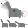 A collage showing a massage chair in different reclining positions, with arrows indicating movement. Anteprima dell’immagine prodotto