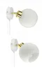 LUXOLAR - LED Wandleuchte mit Schalter Weiß Gold E27 60 W - Produktbild-Vorschau 5