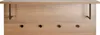 HAKU Wandgarderobe eiche, schwarz - MDF, Metall, B/H/T: Produktbild-Vorschau 3