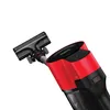 A close-up shot of a red and black cordless vacuum cleaner against a white background. Voir les images du produit
