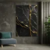 ARTHUB® Leinwandbild 80x120 cm, Black Square Marble | Produktbild-Vorschau 6