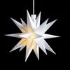 DT Dekostern - 12cm WEISS - Innen - LED - Batteriefach Produktbild-Vorschau 2