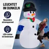MONZANA® Aufblasbarer Schneemann XXL 240cm LED Beleuchtet Produktbild-Vorschau 2