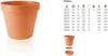 Vaso di plastica rotondo 17 cm Anteprima dell’immagine prodotto 1