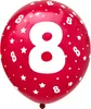 Oblique Unique Luftballon Set Zahl 8 für 8. Geburtstag Produktbild-Vorschau 3