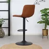Lex E, Hocker, Gestell schwarz, Bezug cognac Produktbild-Vorschau 13