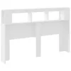 vidaXL Testata LED bianca 160x18,5x103,5 cm Materiale a Anteprima dell’immagine prodotto 6