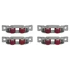 4Set Push Pull Window Pulley so skrutkami Dvojité koleso Náhľad obrázku produktu 4