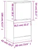 vidaXL Schuhschrank mit 2 Klappen Sonoma-Eiche 60x42x108 cm Produktbild-Vorschau 8