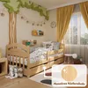 Kinderbett Leo mit Rausfallschutz, Schublade und Lattenrost Produktbild-Vorschau 3
