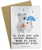 Mr. & Mrs. Panda Grußkarte Tagesvater Herz - Weiß - Produktbild-Vorschau 1