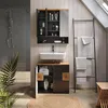 Badmöbel-Set Vicco Eden Anthrazit 2 Teile, Model 36922 Produktbild-Vorschau 5