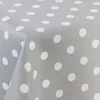 Obrusy odolné proti škvrnám s potlačou Polka Dots Grey Náhľad obrázku produktu 2