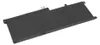 A black laptop battery is shown from a diagonal angle against a white background. Produktbild-Vorschau
