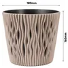 Bloempot met inzet SANDY Round 190, 158x138 mm, mocca Productafbeelding-voorbeeld 12