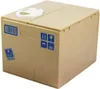 A tan-colored box with blue shipping symbols and a white coin slot on top. Náhľad obrázku produktu