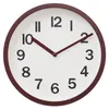 Klassische Wanduhr beige Ø 22 cm mit lesbaren Ziffern und Produktbild-Vorschau 1