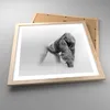 Gerahmtes Poster - Rahmen in heller Eiche - Orang-Utan Tier Produktbild-Vorschau 3
