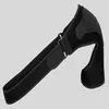 A black shoulder brace on a plain gray background. Anteprima dell’immagine prodotto