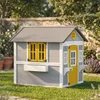 Outsunny Houten speelhuis voor kinderen met deur, 6 ramen Productafbeelding-voorbeeld 8