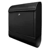 Design Briefkasten Stahl schwarz mit Zeitungsfach Produktbild-Vorschau 4