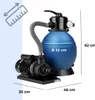 Sandfilteranlage für Pool AQUA 10 200 l/h, blau Produktbild-Vorschau 3