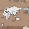 Akrylové samolepky na zeď 3D mapa světa Zrcadlová samolepka Náhled obrázku produktu 5