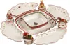 A collection of Christmas-themed ceramic serving dishes and decorative figures. Anteprima dell’immagine prodotto