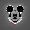 Neon Yellowpop Disney Mickey faccia stampata Anteprima dell’immagine prodotto 1